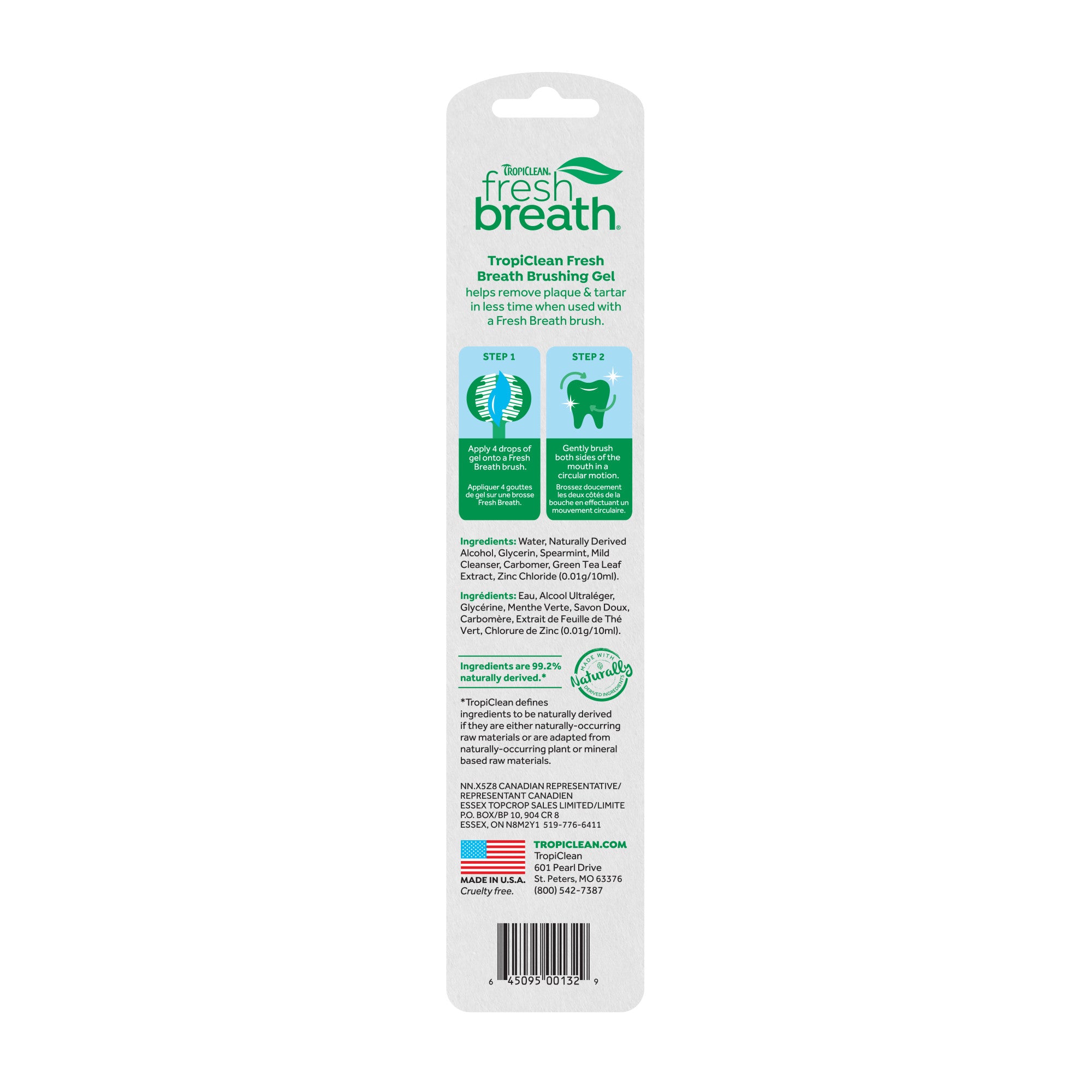 Tropiclean Dental Gel 2oz