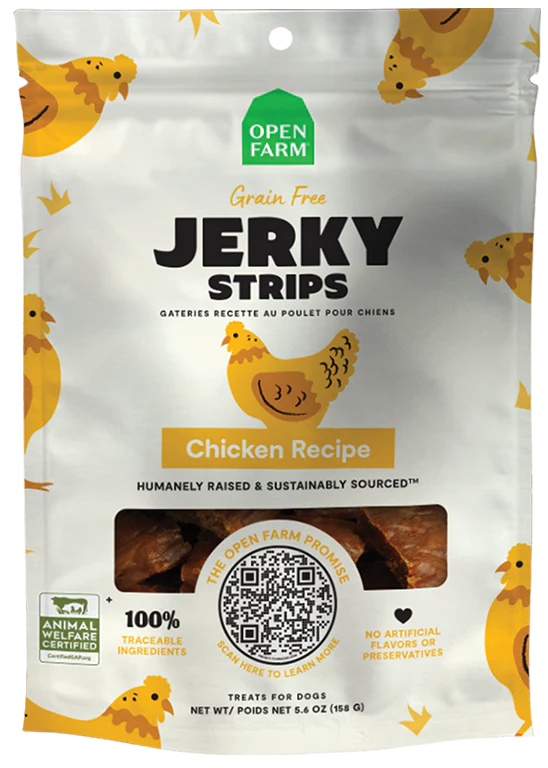 Open Farm Jerky Strips Chicken Recipe 5.6oz
