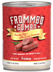 Fromm Canned Dog Food Gumbo Hearty Beef Sausage Stew 12.5oz