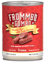Fromm Canned Dog Food Gumbo Hearty Beef Sausage Stew 12.5oz