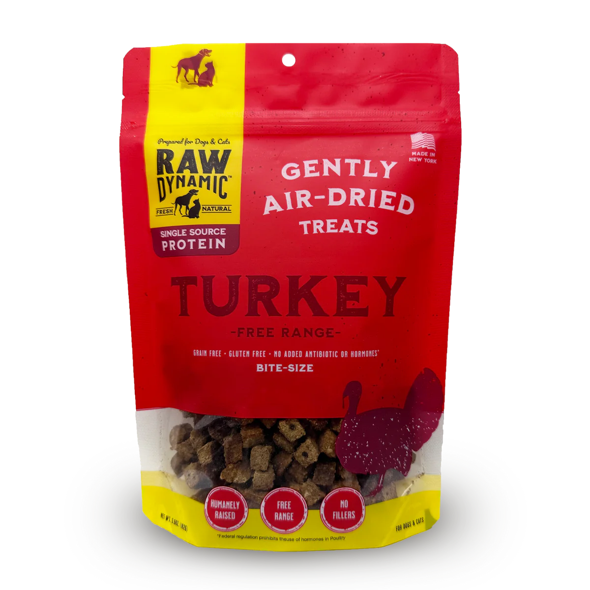 Raw Dynamic Air Dried Turkey Treats 3.6oz