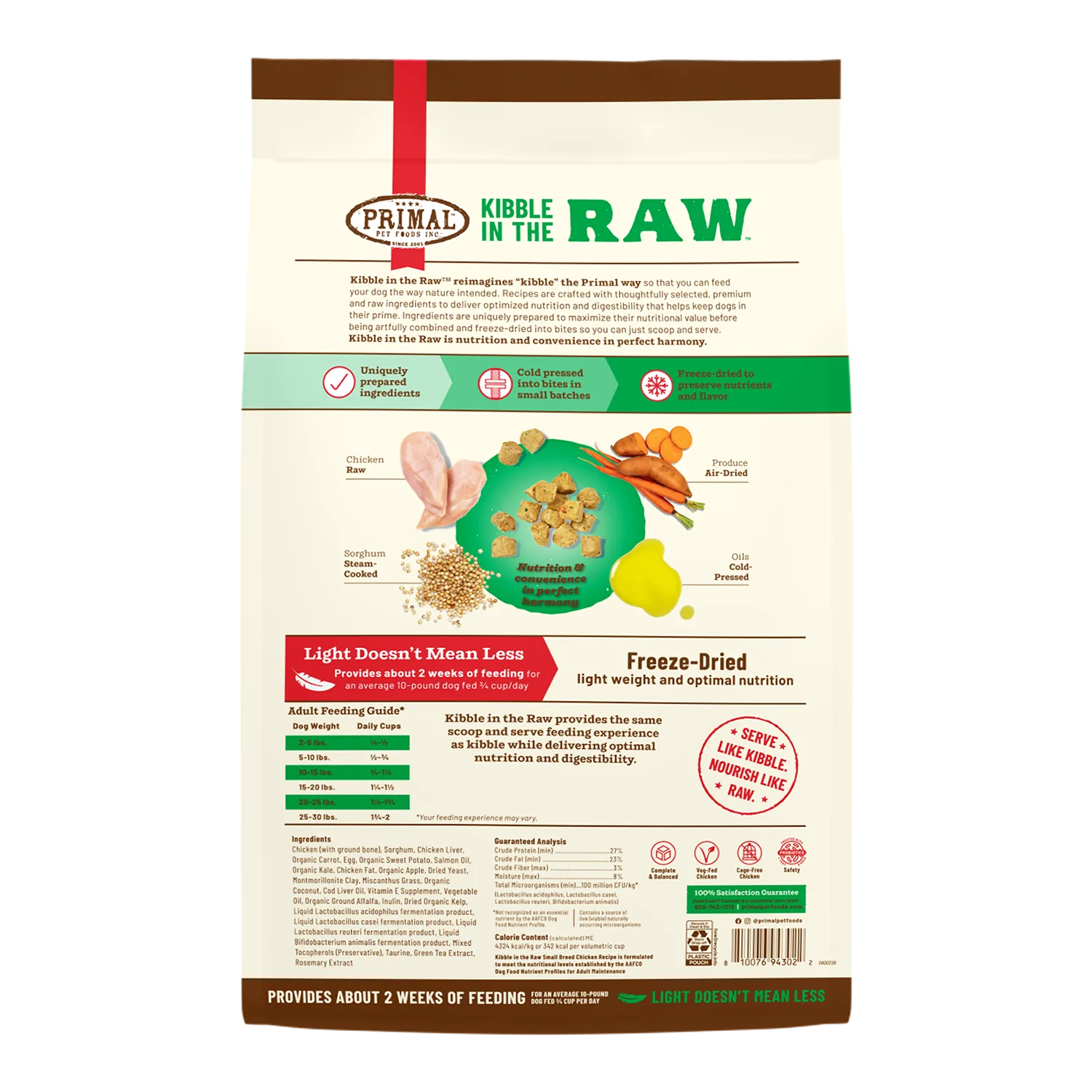 Primal Kibble In The Raw Small Breed Chicken Recipe