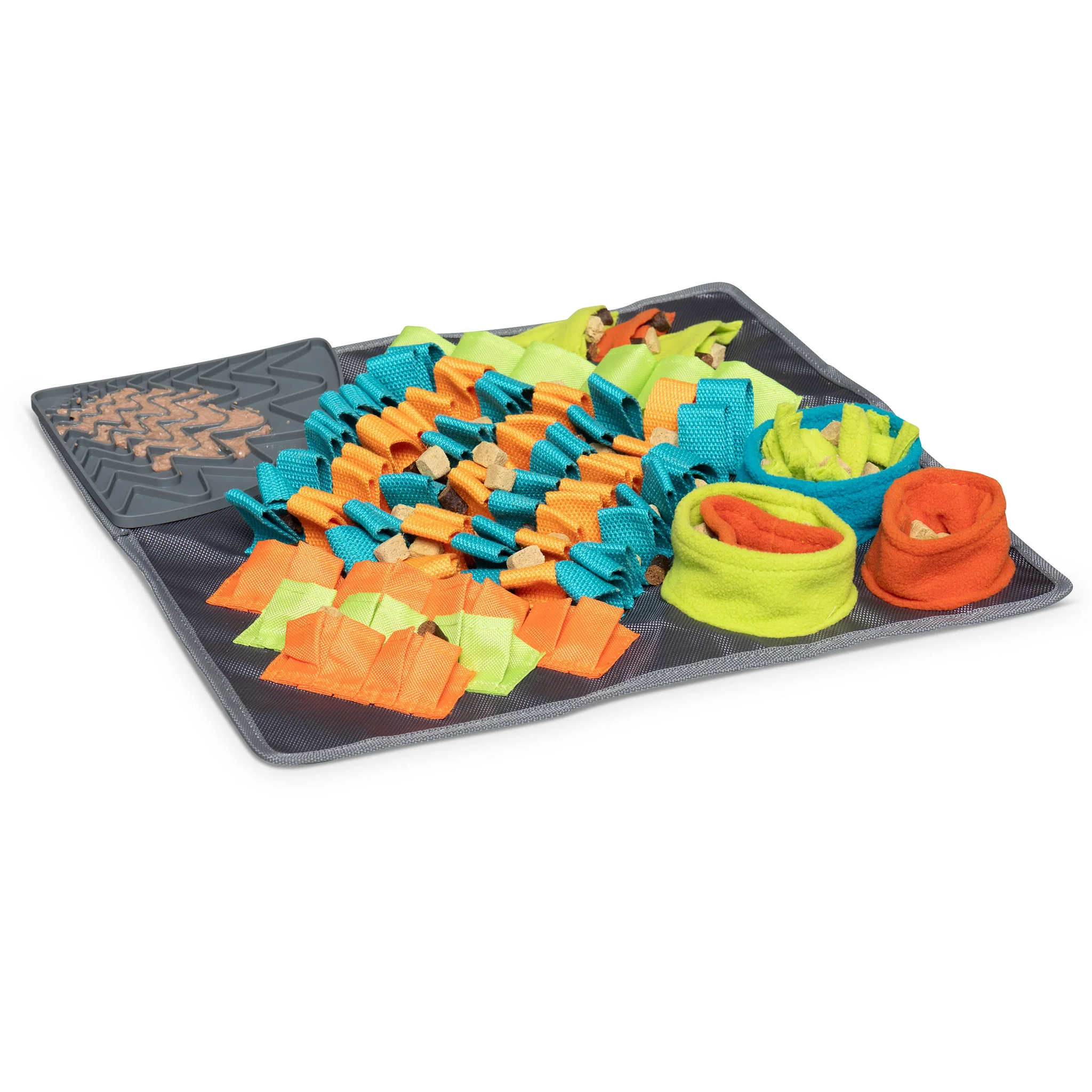 Messy Mutts Square Forage/Snuffle Mat with Lick Mat