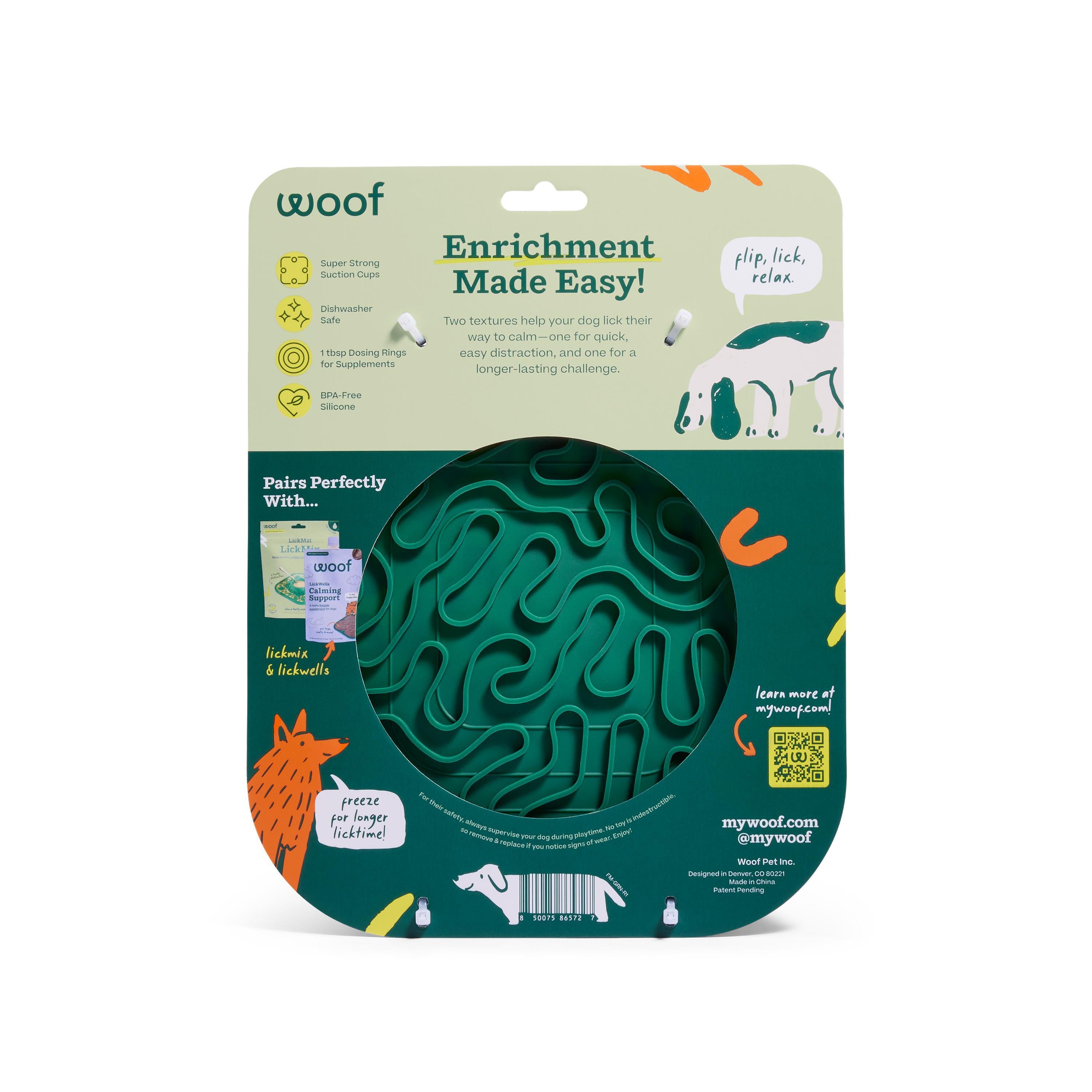 Woof FlipMat Green