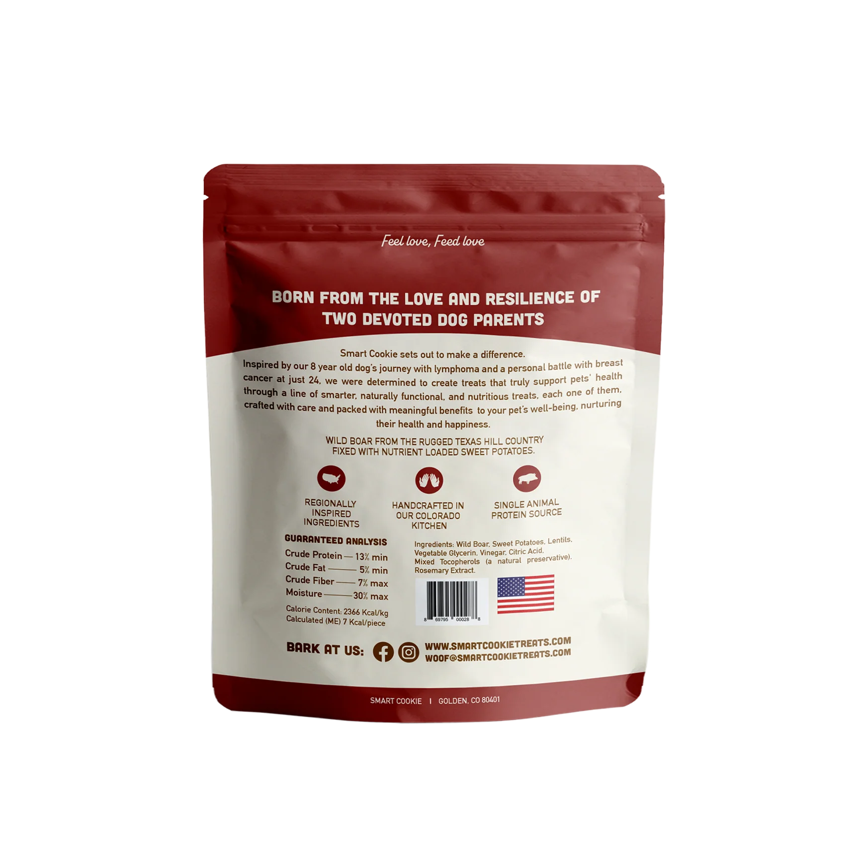 Smart Cookie Soft & Chewy Wild Boar & Sweet Potato 5oz