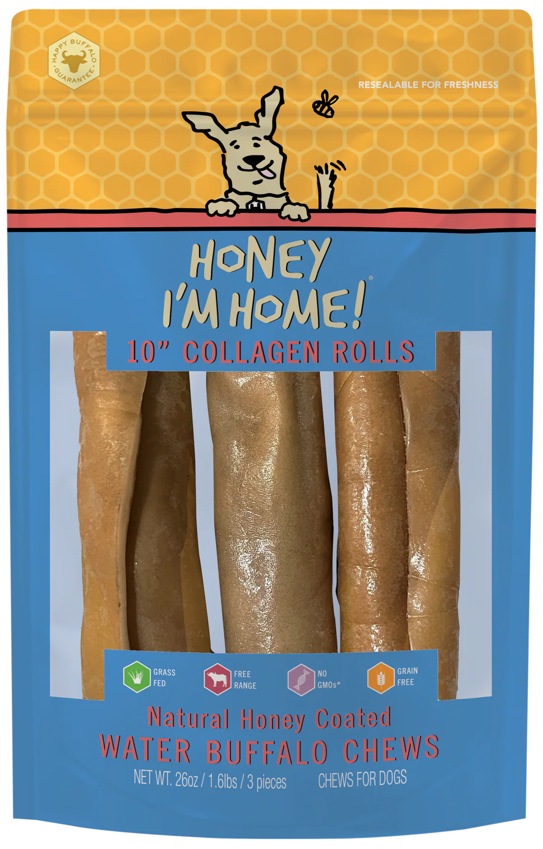 Honey Im Home Water Buffalo Collagen Roll