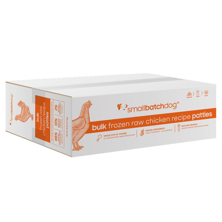 SmallBatch Raw Dog Food Chicken Patties