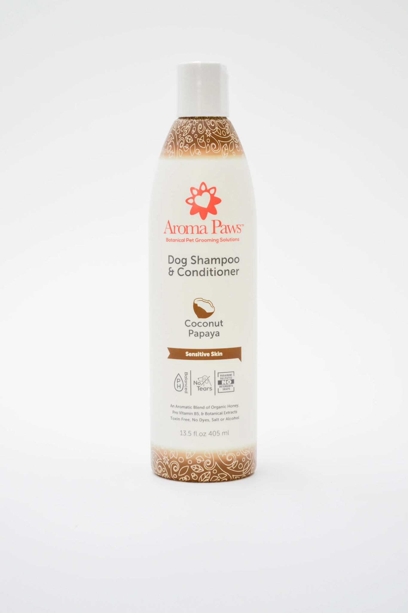 Aroma Paws Sensitive Skin Coconut & Papaya Dog Shampoo 13.5oz