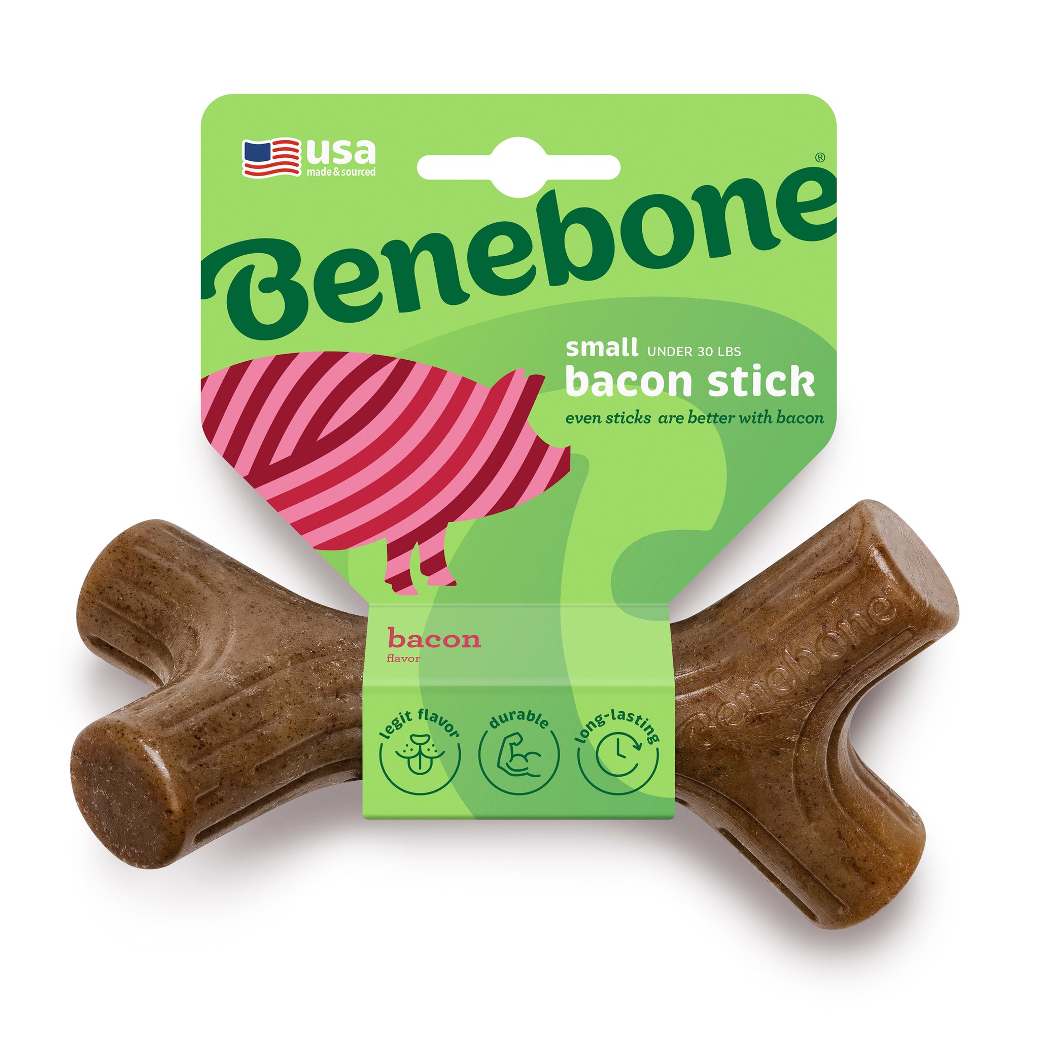 Benebone Dog Chew Stick Bacon
