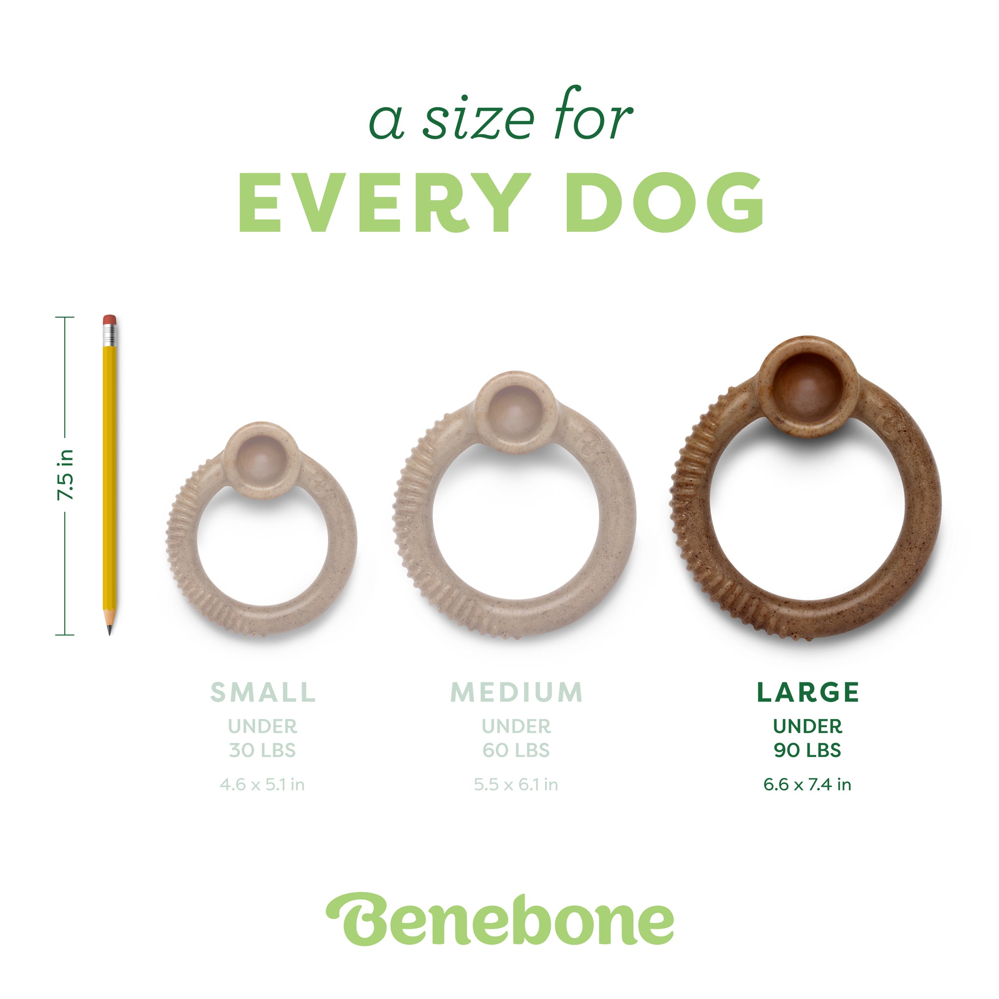Benebone Dog Chew Ring Bacon