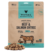 Vital Essentials Freeze Dried Soft NIBS Beef & Salmon 14oz