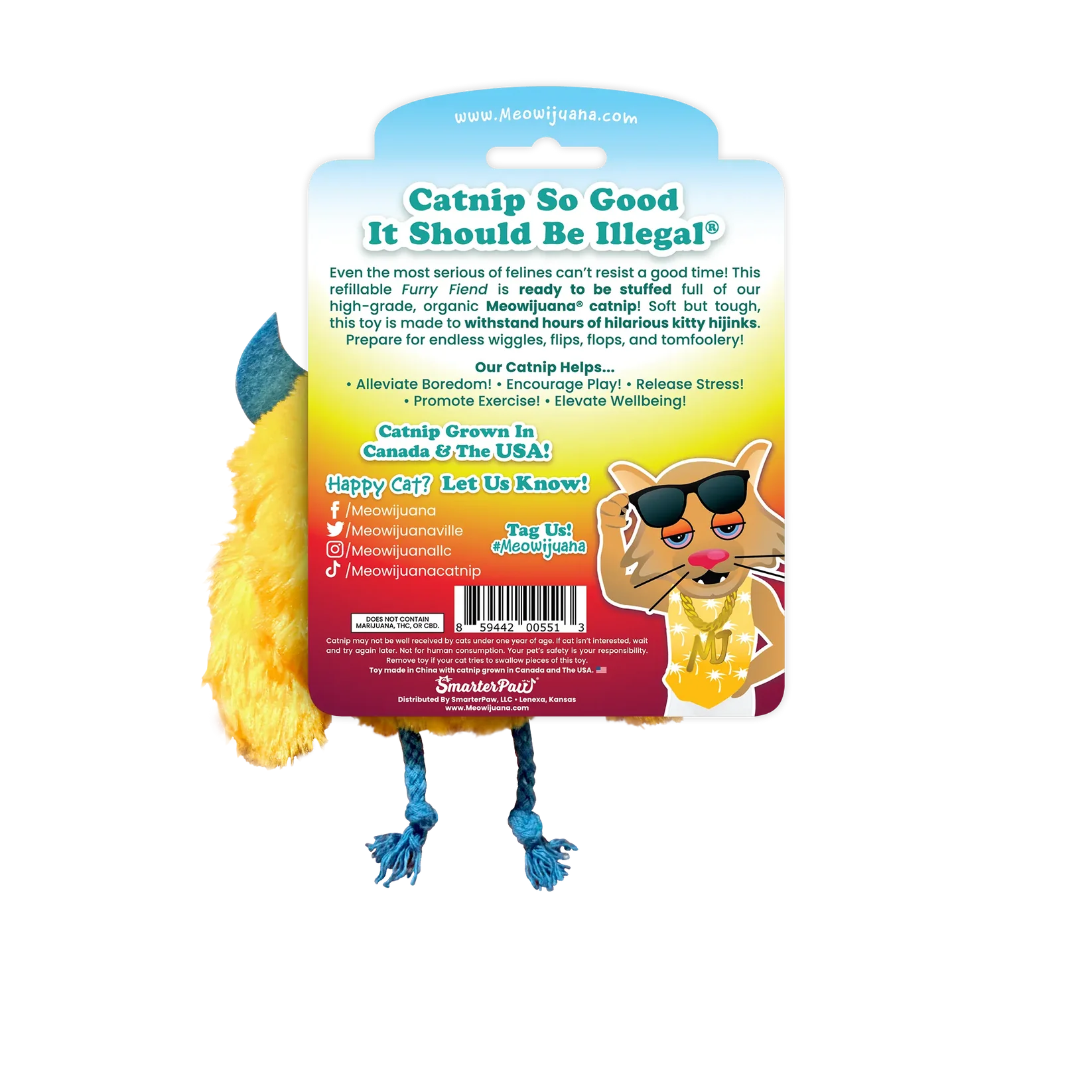 Meowijuana Get Silly Fiend Refillable Cat Toy