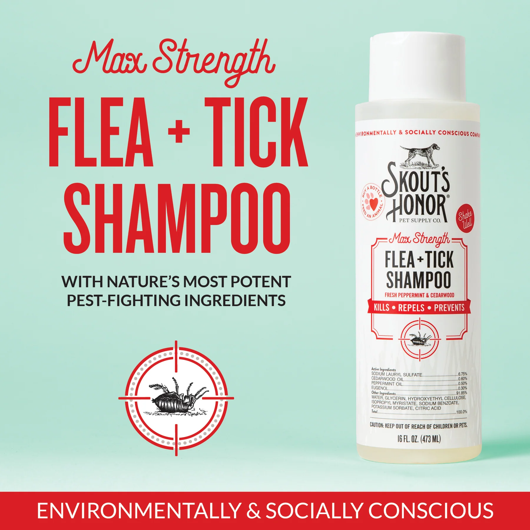 Skout's Honor Flea & Tick Shampoo 16oz
