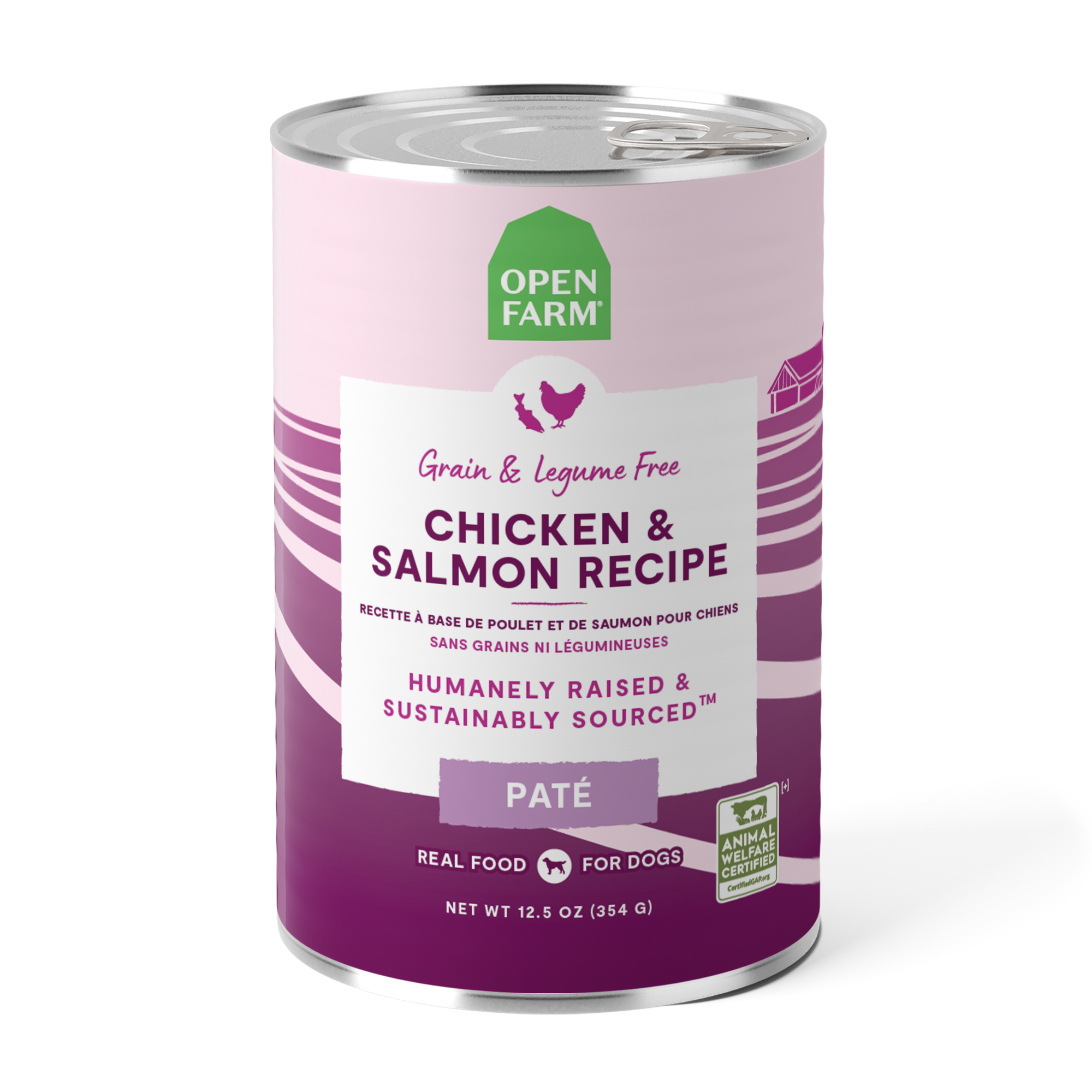 Open Farm Canned Chicken & Salmon Recipe Pate 12.5oz