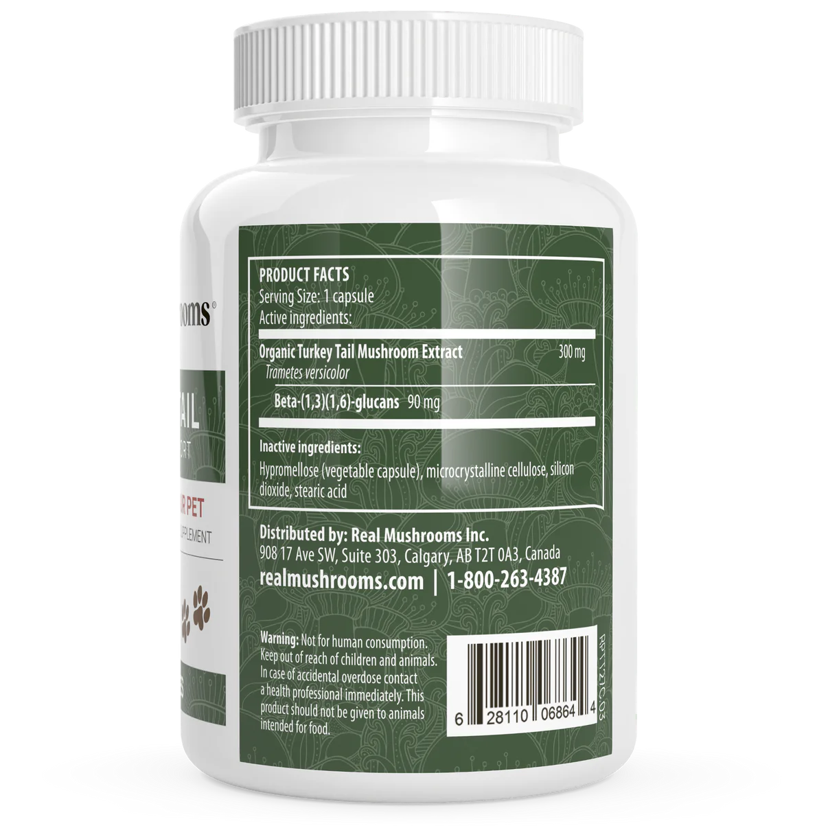 Real Mushrooms Turkey Tail Extract Capsules 90ct