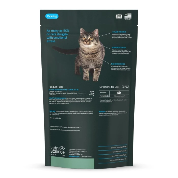 VetriSCIENCE Cat Calm & Confident Chicken Soft Chews 30 Count