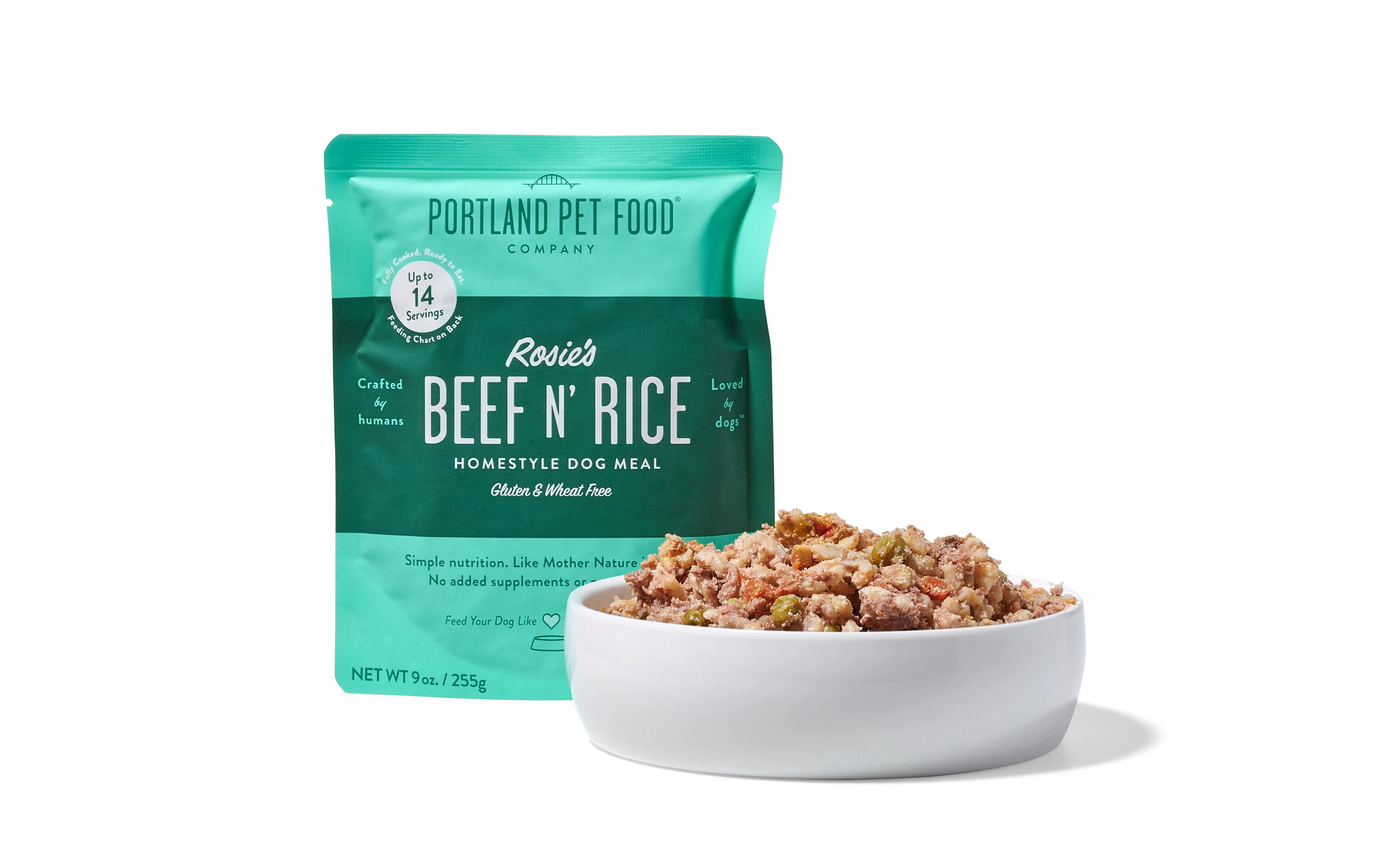 Portland Pet Beef & Rice Pouch 9oz