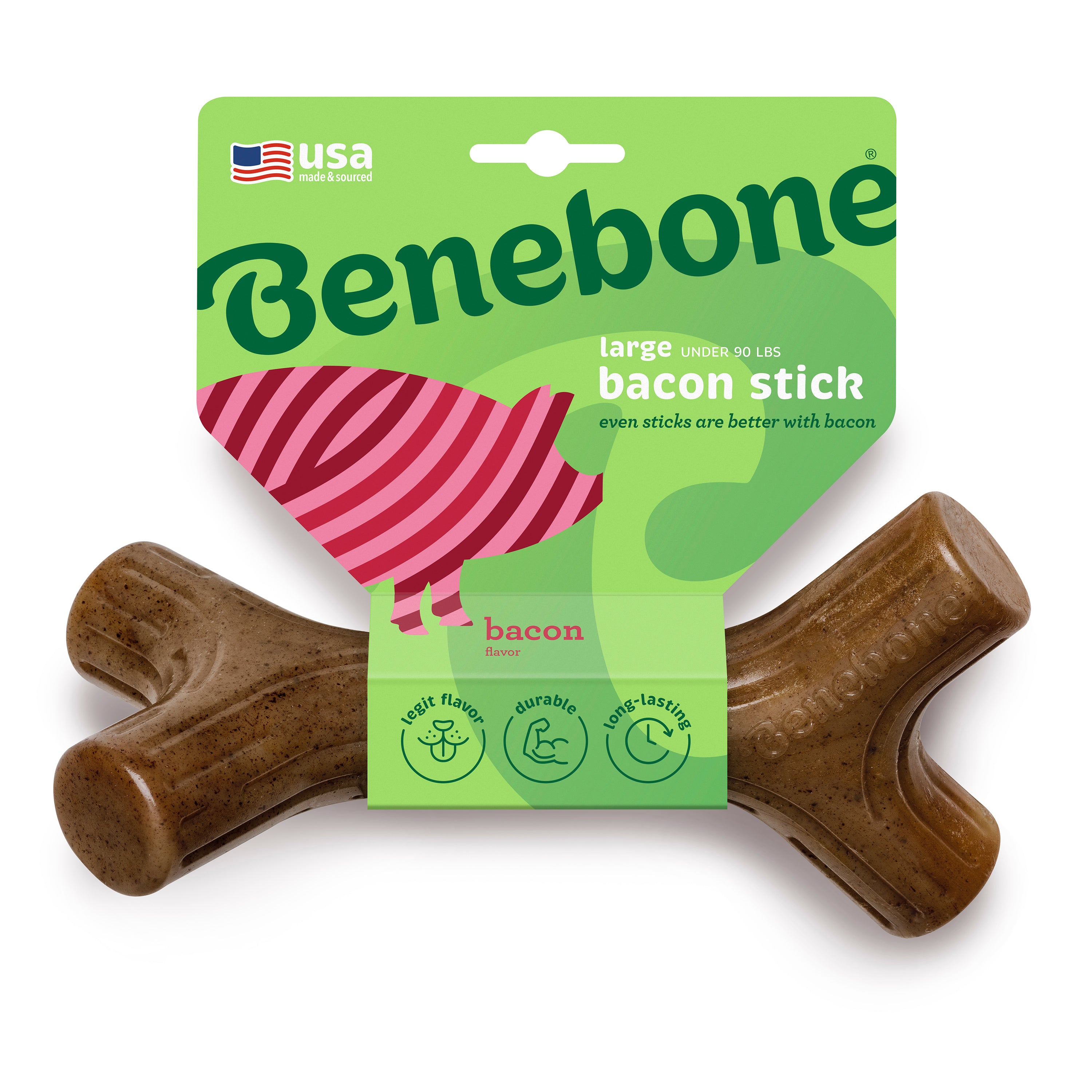 Benebone Dog Chew Stick Bacon