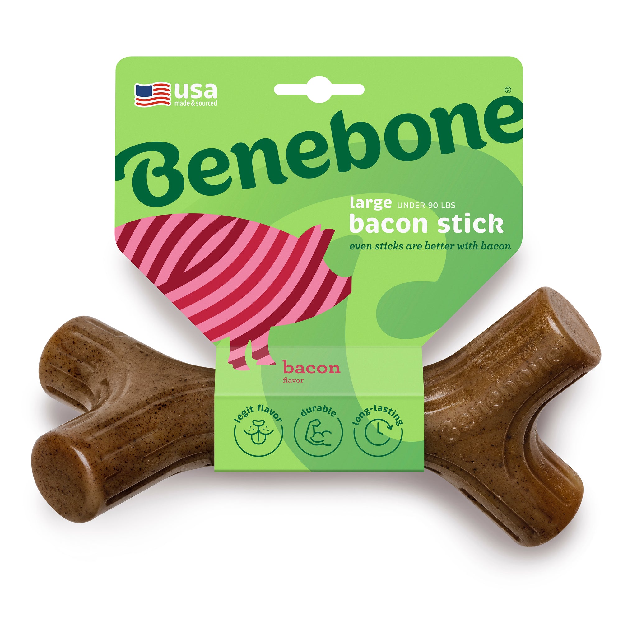 Benebone Dog Chew Stick Bacon