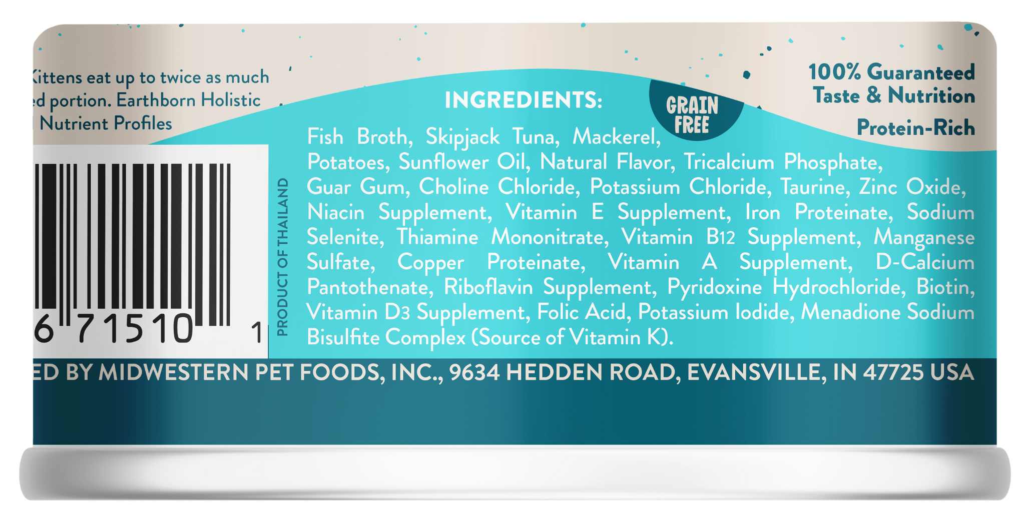 Earthborn Canned Cat Food Monterey Medley