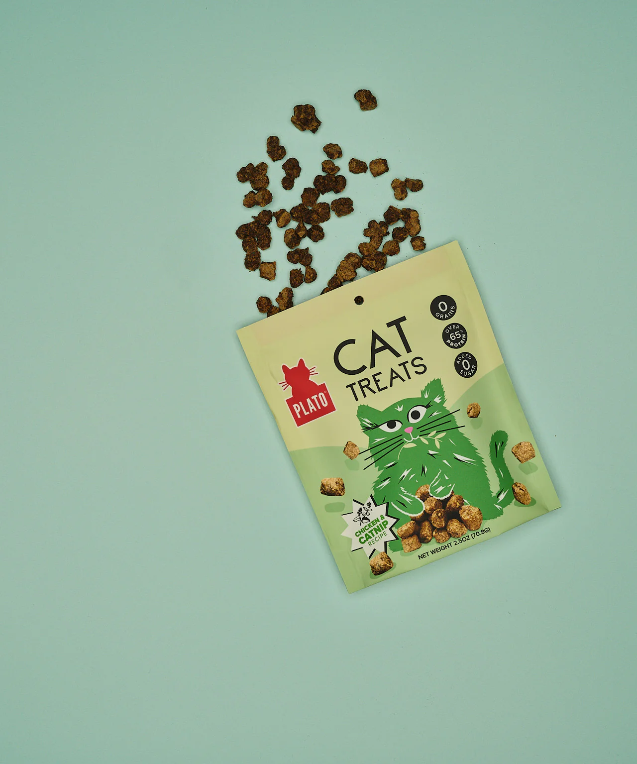 Plato Chicken & Catnip Cat Treats 2.5oz