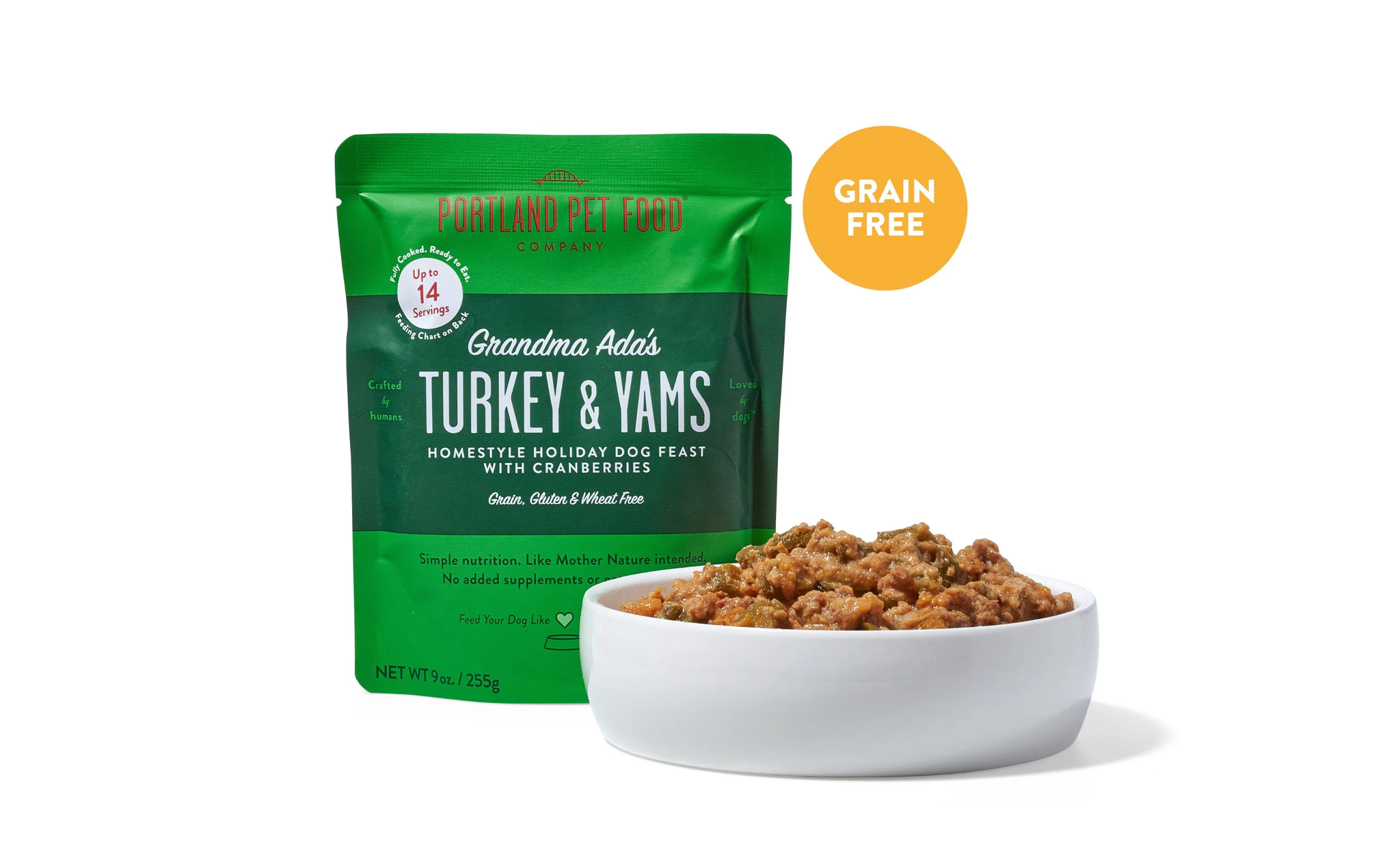 Portland Pet Turkey & Yams Pouch 9oz