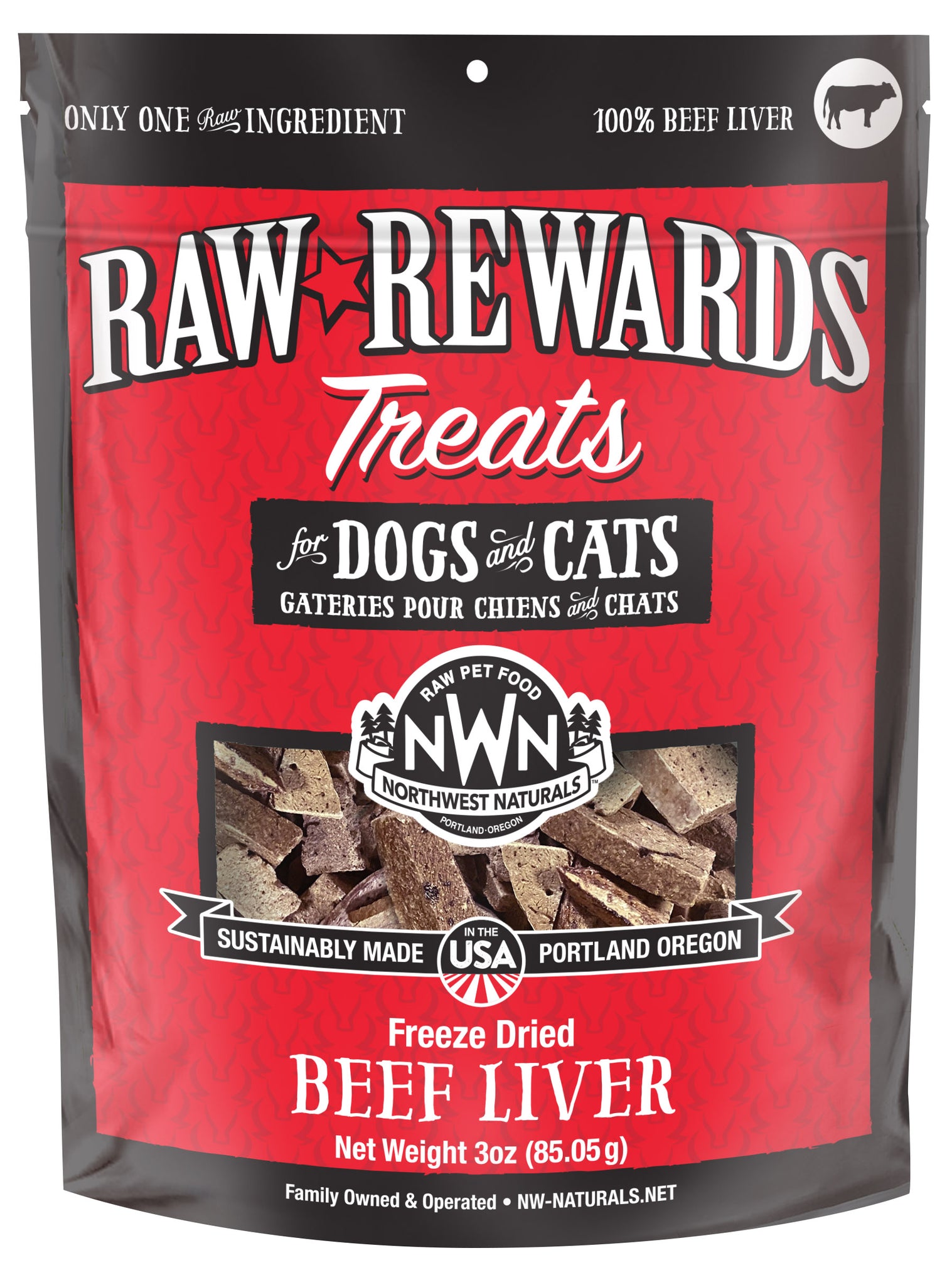 Northwest Naturals Freeze Dried Beef Liver Treats 3oz