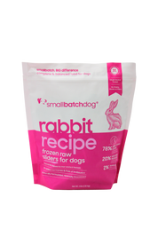 SmallBatch Raw Dog Food Rabbit Sliders 3lb