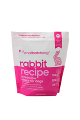 SmallBatch Raw Dog Food Rabbit Sliders 3lb