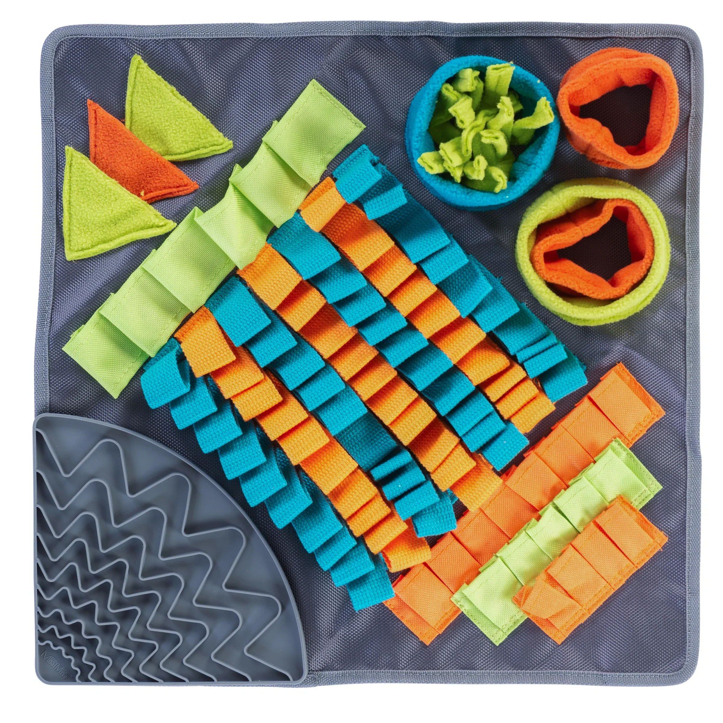 Messy Mutts Square Forage/Snuffle Mat with Lick Mat