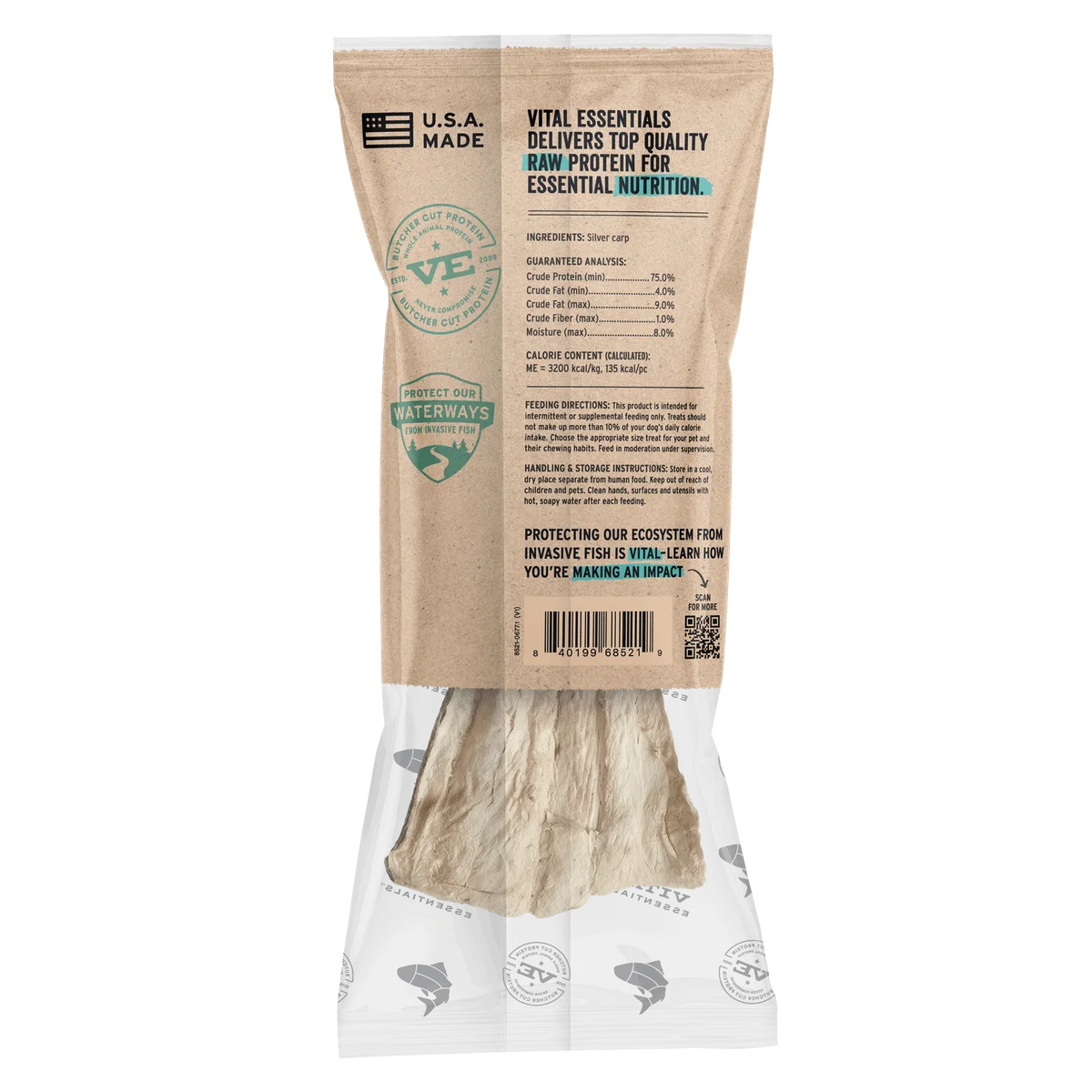 Vital Essentials Freeze Dried Silver Carp Filet 1.12oz