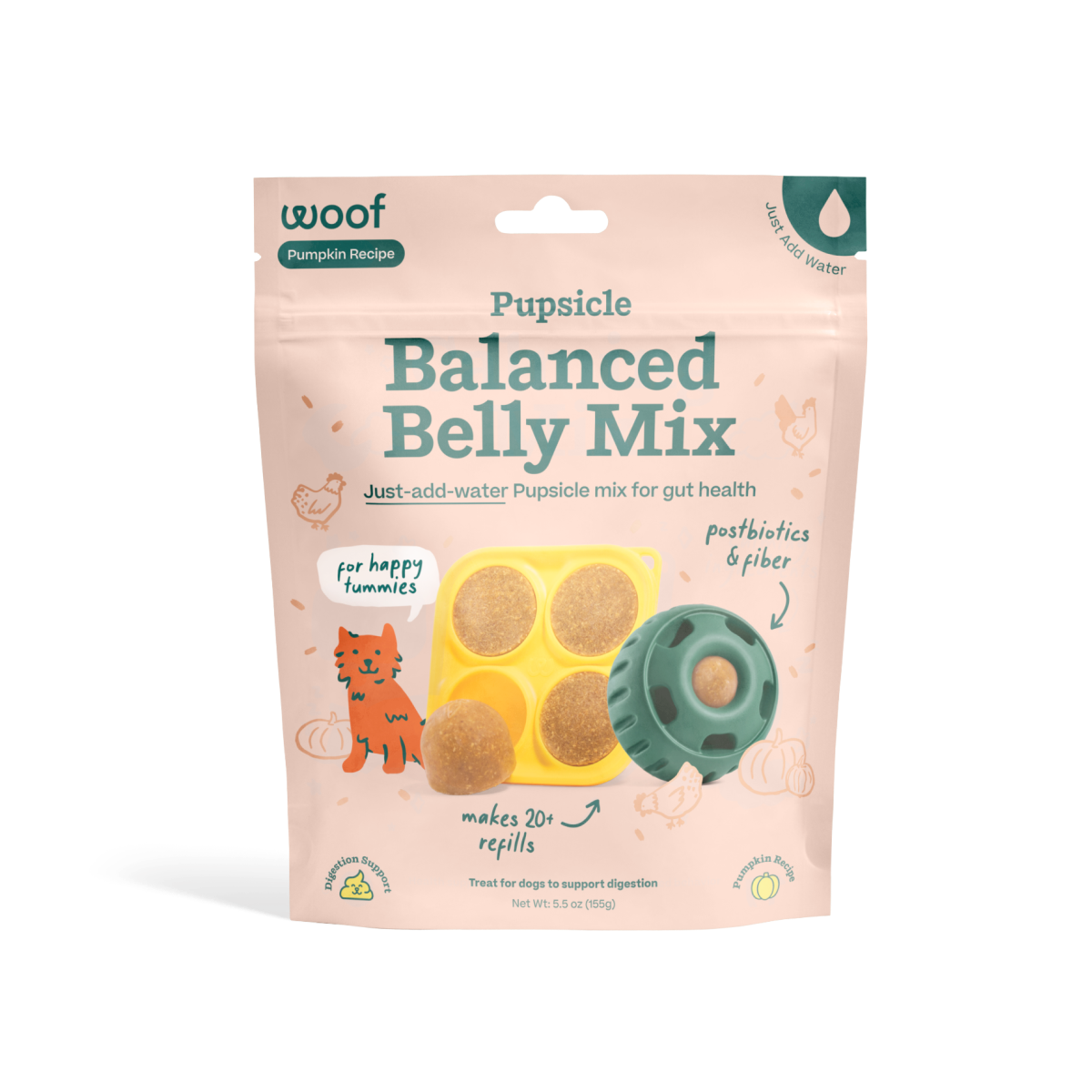 Woof Pupsicle Treat Mix Balanced Belly 5.5oz