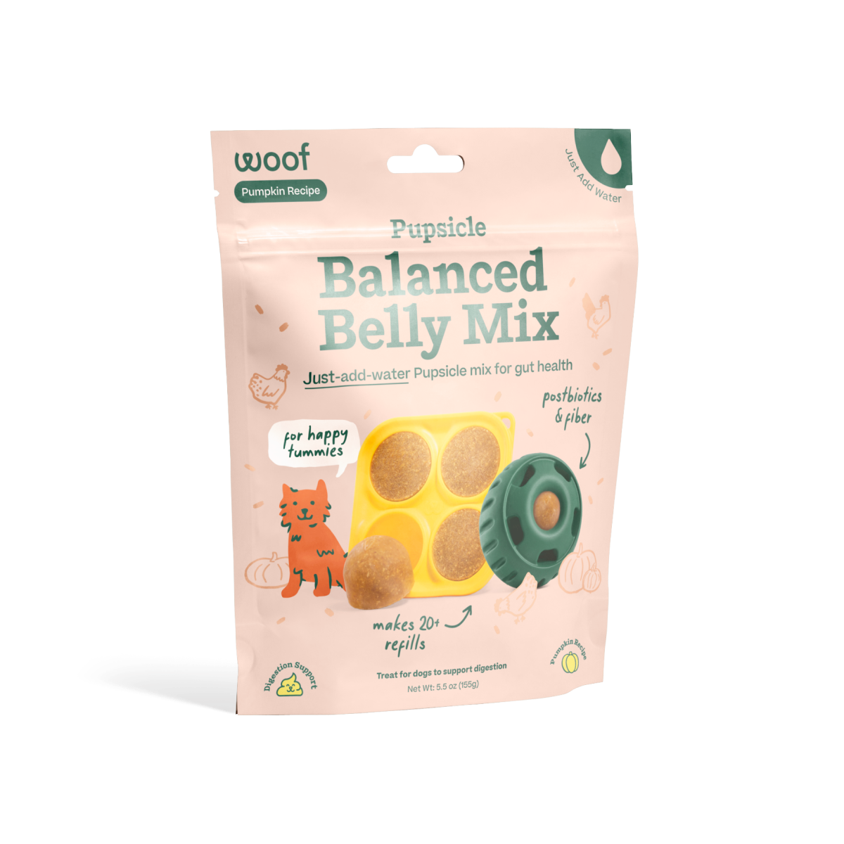 Woof Pupsicle Treat Mix Balanced Belly 5.5oz