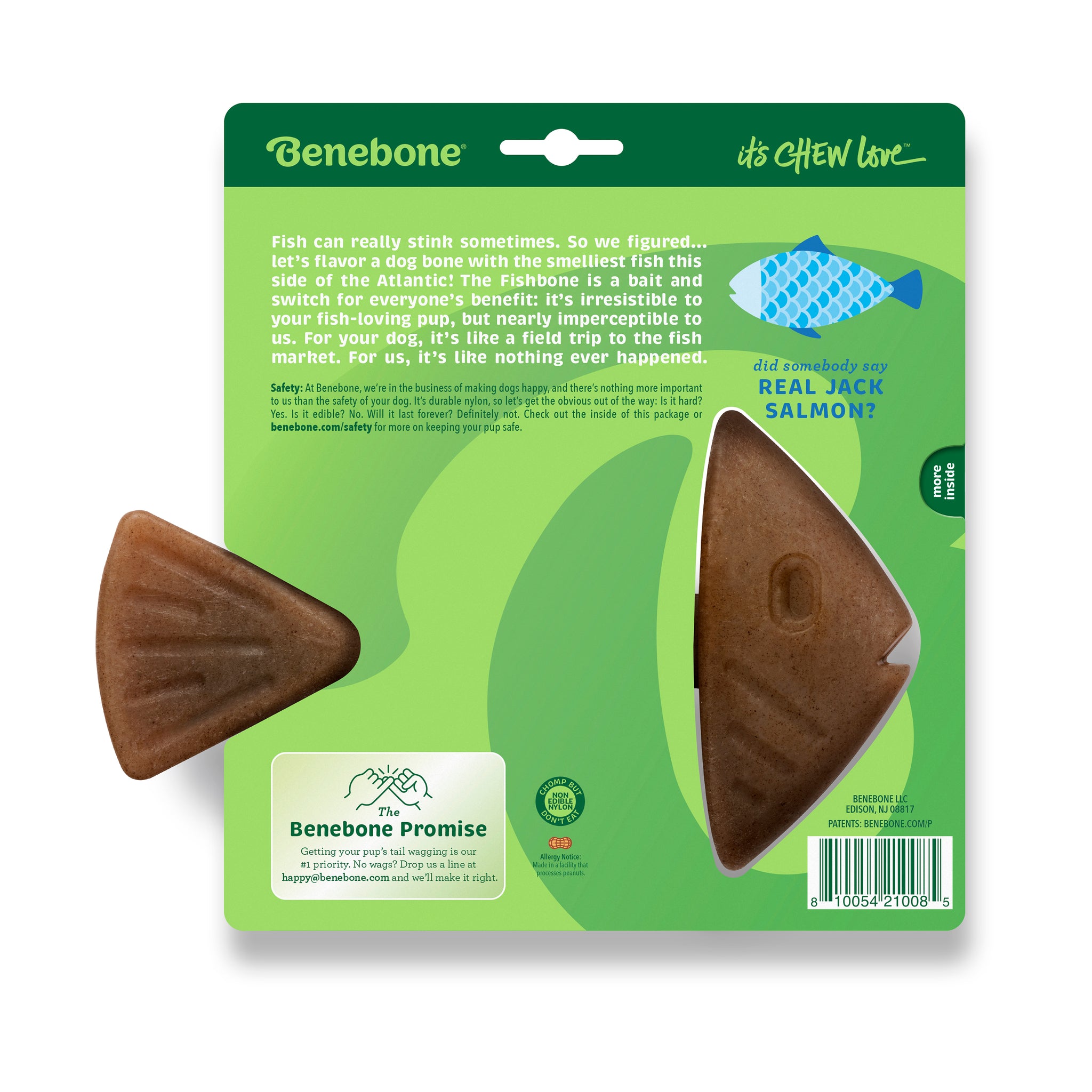 Benebone Dog Chew Fishbone Salmon