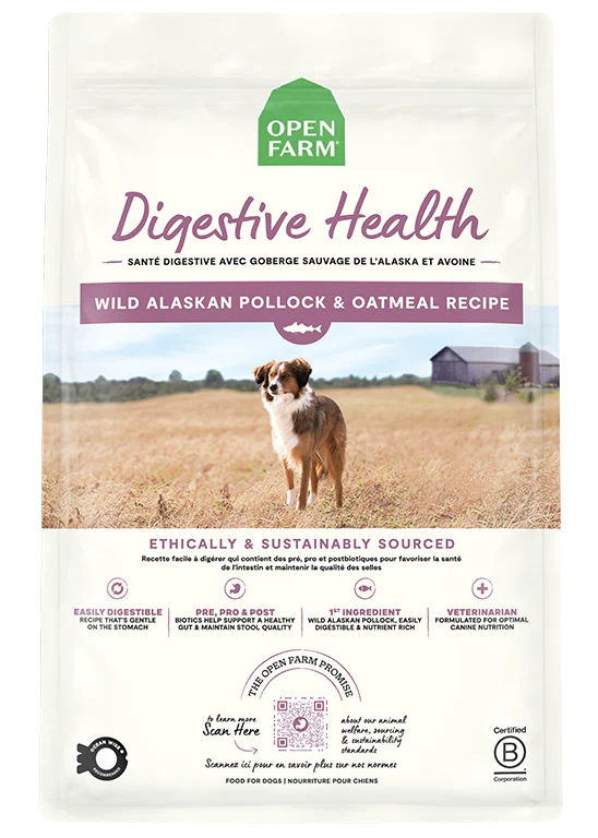 Open Farm Digestive Health Wild Alaskan Pollock & Oatmeal Recipe