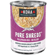 Koha Canned Dog Food Pure Shreds Chicken & Beef 12.5oz
