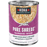 Koha Canned Dog Food Pure Shreds Chicken & Beef 12.5oz