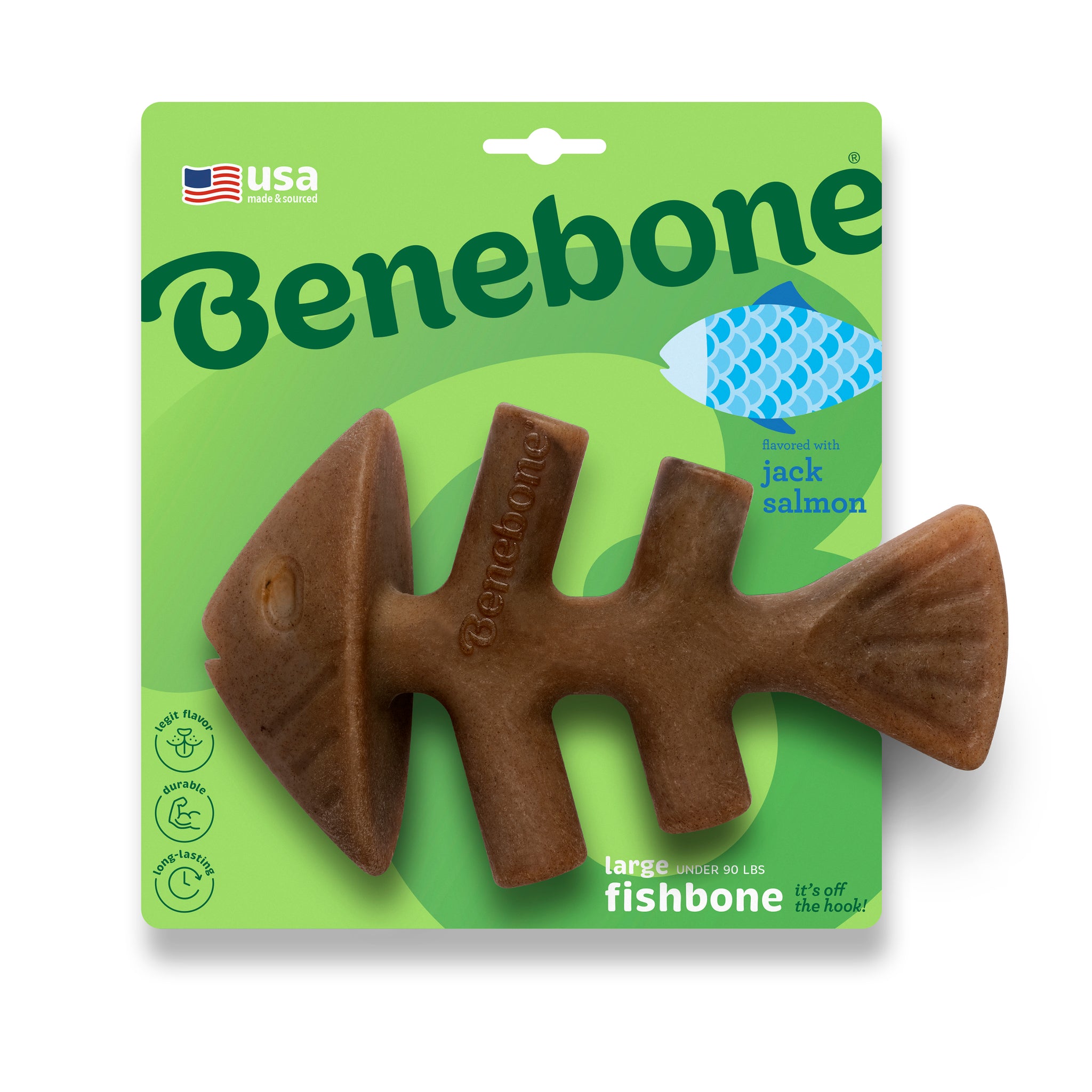 Benebone Dog Chew Fishbone Salmon