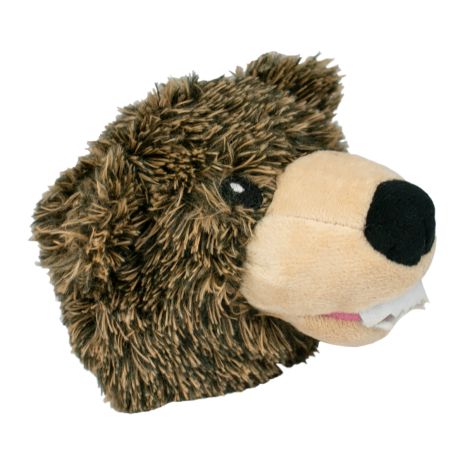 Tall Tails 2-in-1 Grizzly Bear Head Fetch Dog Toy