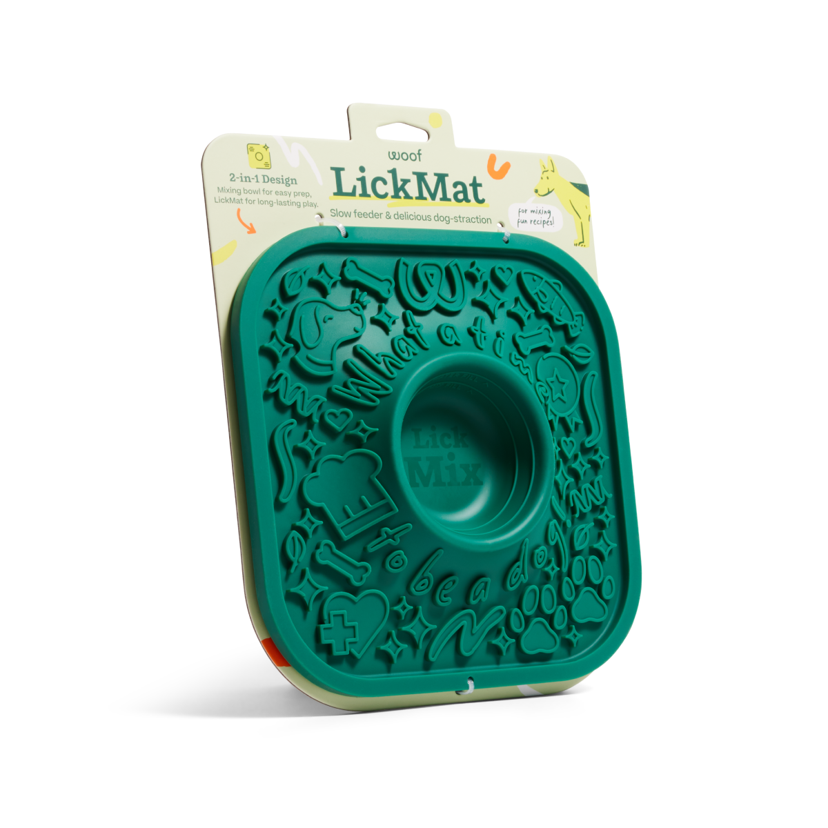 Woof LickMat Green