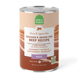 Open Farm Canned Chicken & Grass Fed Beef Recipe Pate 12.5oz