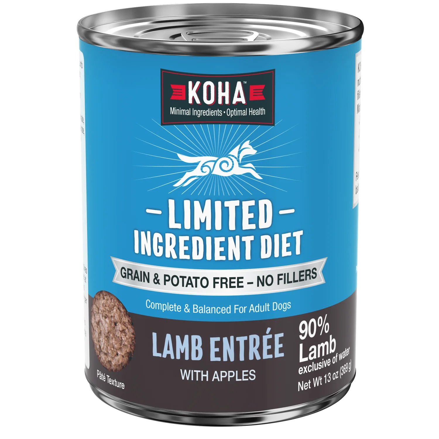 Koha Canned Dog Food Limited Ingredient Lamb 13oz