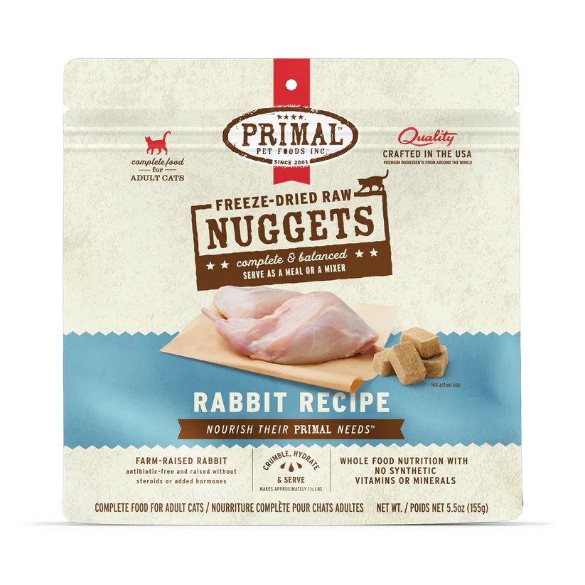 Primal Freeze Dried Cat Food Rabbit