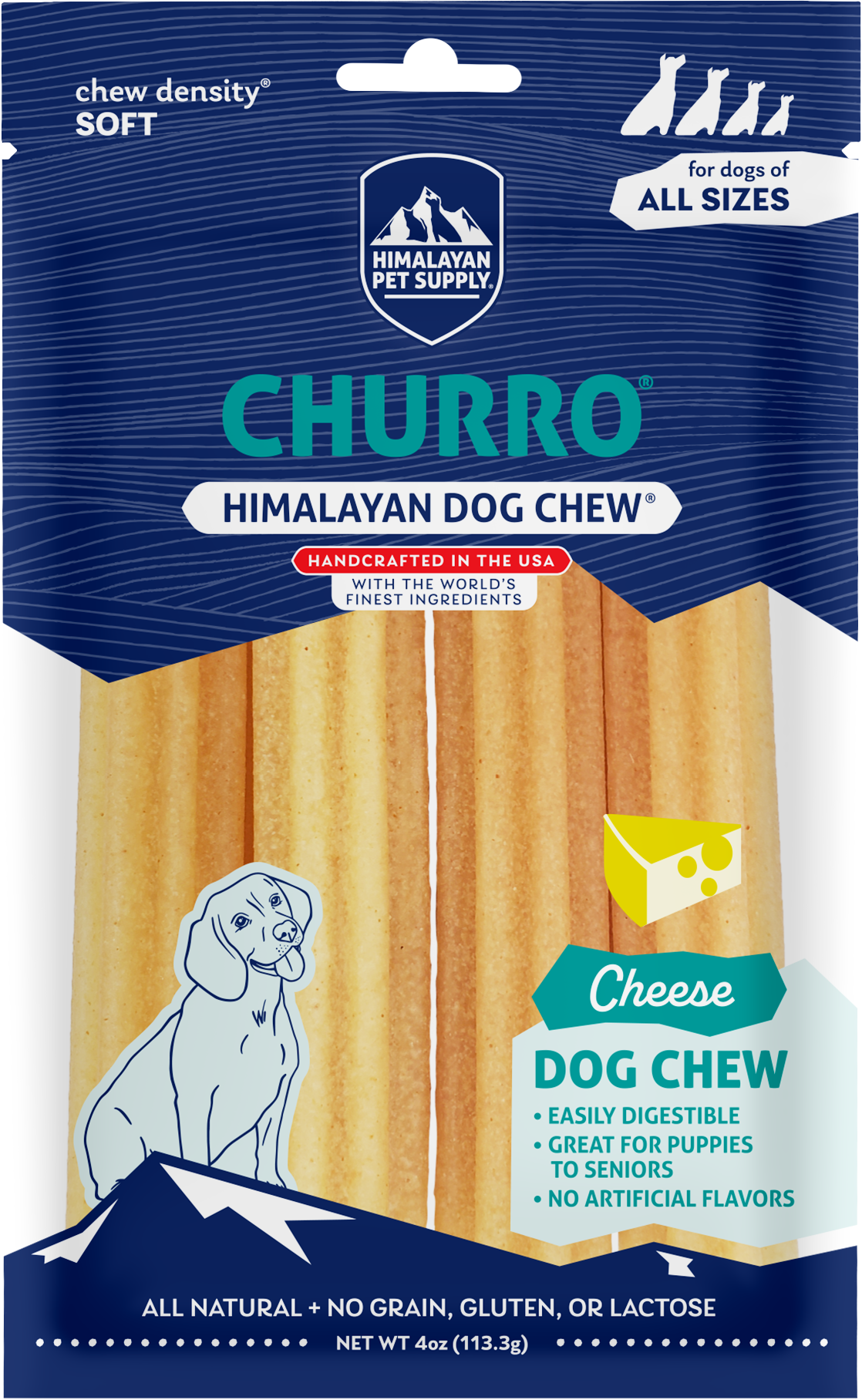 Himalayan Pet Yaky Churro Cheese 4pk