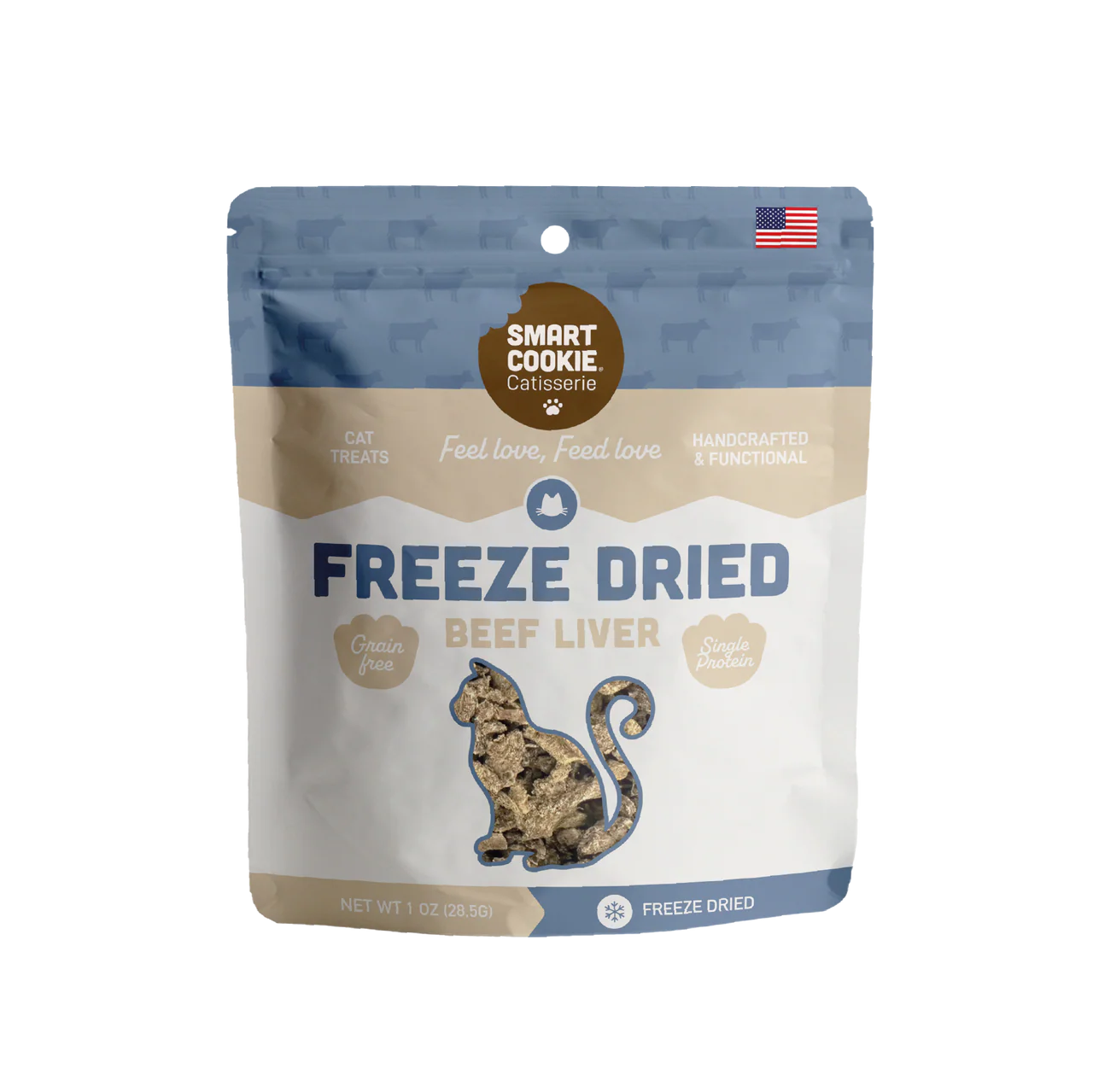 Smart Cookie Cat Freeze Dried Beef Liver Bites 1oz