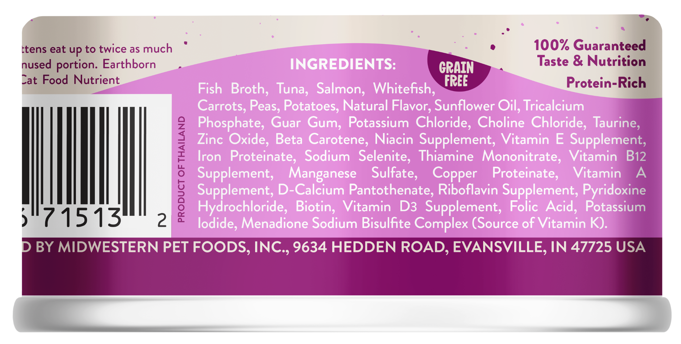 Earthborn Canned Cat Food Harbor Harvest
