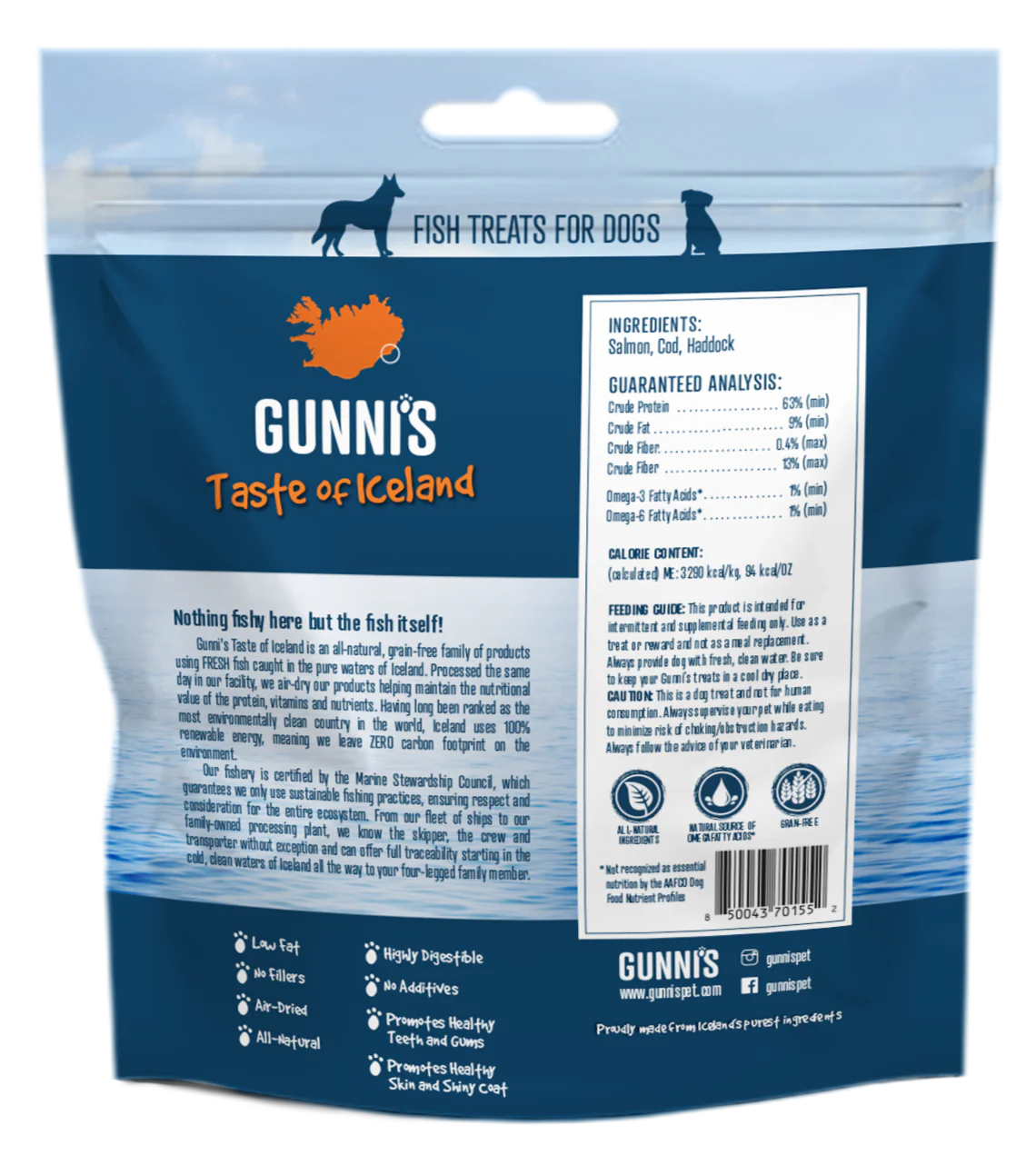 Gunnis Baby Bites Salmon 2.5oz