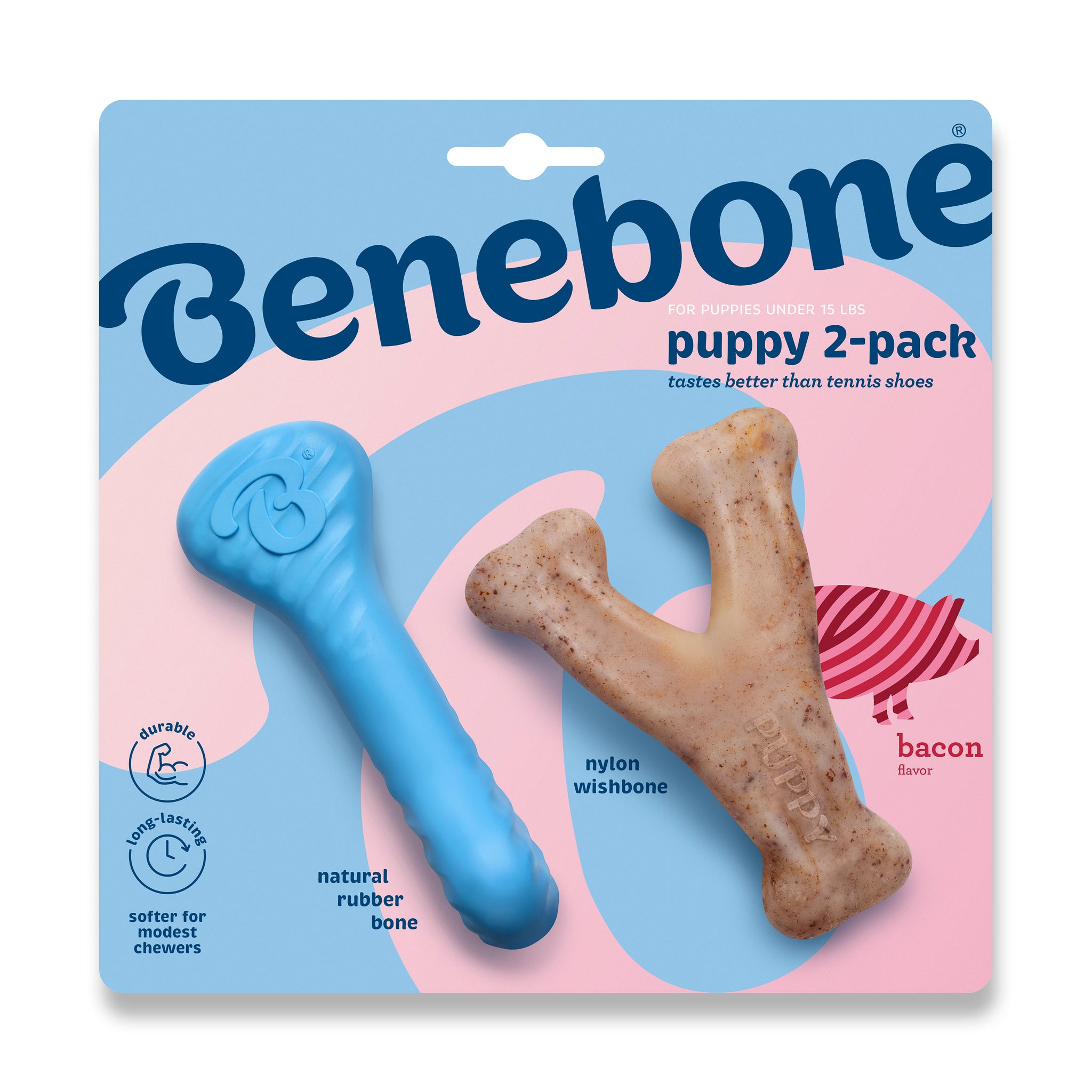 Benebone Wishbone & Puppy Chew Tiny 2 Pack