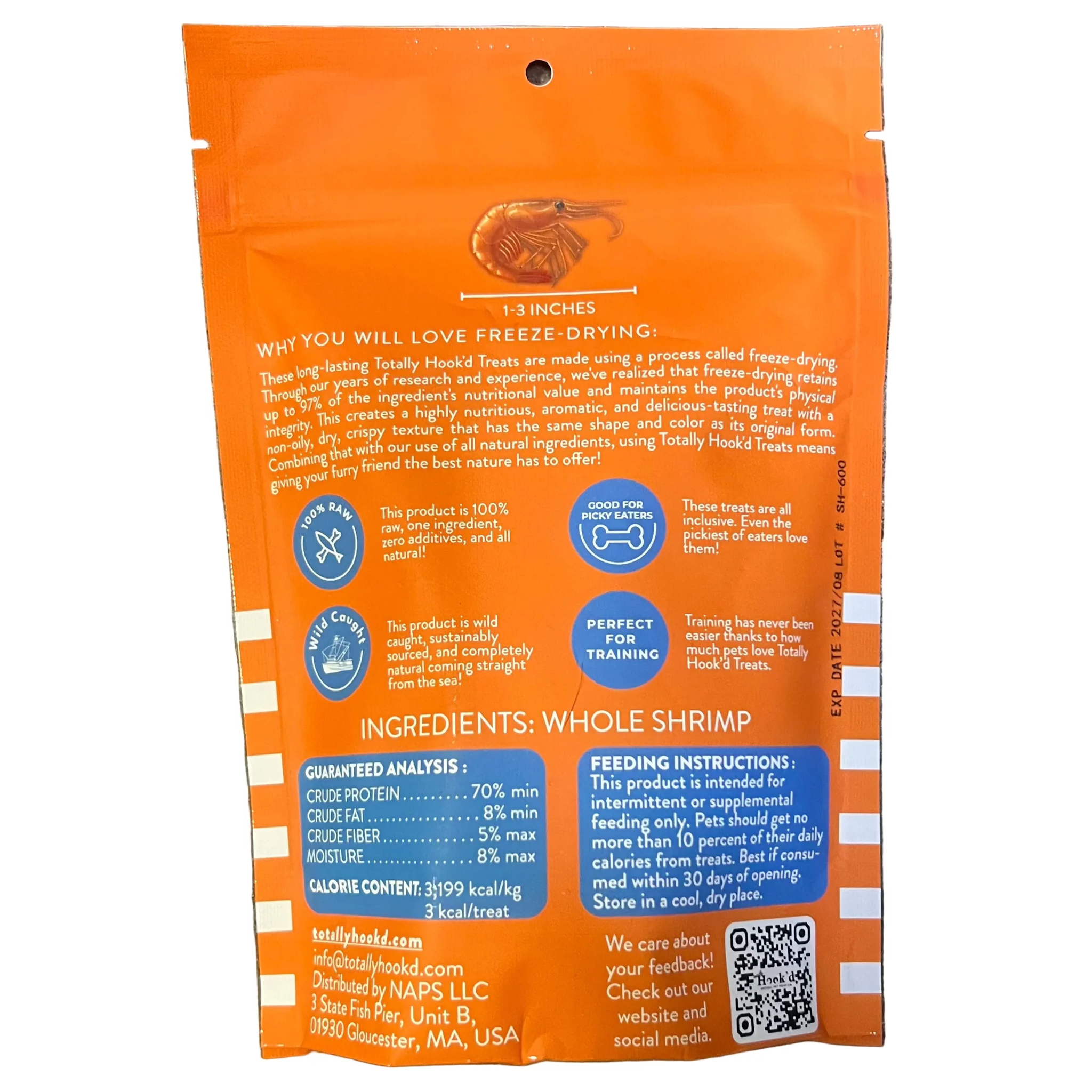 Totally Hook'd Freeze Dried Whole Shrimp 2oz