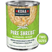 Koha Canned Dog Food Pure Shreds Chicken & Duck 12.5oz